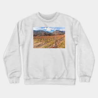 Winter Vineyard and Snowy Mountains - Oliver, BC, Canada Crewneck Sweatshirt